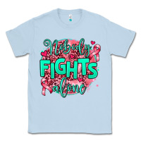 Dusty Blue nobody fights alone Classic Tee - AdoDesignShop