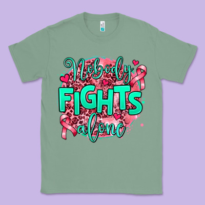 Nobody Fights Alone Classic Tee Designed By Adodesignshop