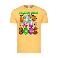 Vintage Mustard i'm just here for the boos Vintage Tee - Zillion Design Studio