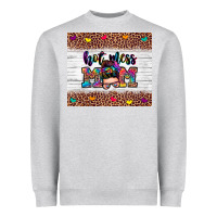 Heather Grey hot mess mom Heavyweight Sweatshirt - Zillion Design Studio