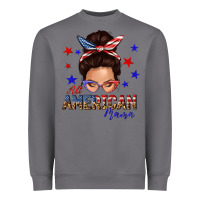 Storm all american mama messy bun Heavyweight Sweatshirt - texasbilliewilder