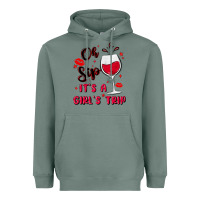 Sage oh sip it's a girl's trip Heavyweight Hoodie - MaliasSmallBusiness