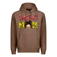 Chestnut Softball Mom Premium Hoodie - BundleAndBundleShop
