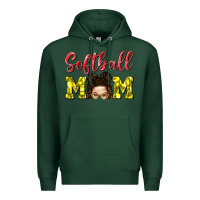 Sports Green Softball Mom Premium Hoodie - BundleAndBundleShop