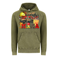 Vintage Olive somebody's loud mouth softball mama Vintage Hoodie - Zillion Design Studio