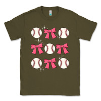 Army Green baseball coquette bow Classic Tee - JahusDesignShop