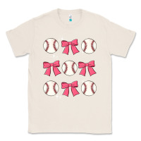 Natural baseball coquette bow Classic Tee - JahusDesignShop