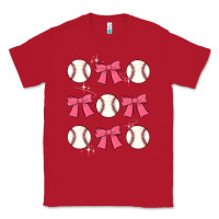 Red baseball coquette bow Classic Tee - JahusDesignShop