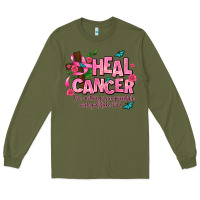 Army Green heal cancer Long Sleeve Tee - AdoDesignShop