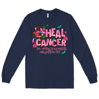 Navy heal cancer Long Sleeve Tee - AdoDesignShop