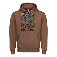 Chestnut merry christmas Zipper Hoodie - JahusDesignShop