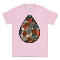 Bubblegum Pink african fabric pattern teardrop earrings Classic Tee - BundleAndBundleShop