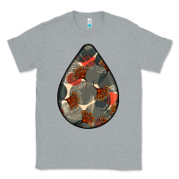 Heather Grey african fabric pattern teardrop earrings Classic Tee - BundleAndBundleShop