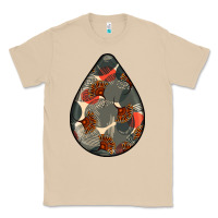 Mushroom african fabric pattern teardrop earrings Classic Tee - BundleAndBundleShop