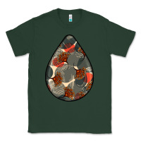 Sports Green african fabric pattern teardrop earrings Classic Tee - BundleAndBundleShop