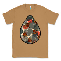 Toasted Coconut african fabric pattern teardrop earrings Classic Tee - BundleAndBundleShop