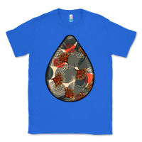 True Royal african fabric pattern teardrop earrings Classic Tee - BundleAndBundleShop