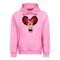 Fuchsia Pink Love Rocks Urban Hoodie - Bettercallsaul