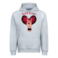 Heather Grey Love Rocks Urban Hoodie - Bettercallsaul