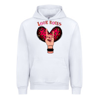 White Love Rocks Urban Hoodie - Bettercallsaul