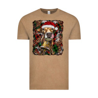 Vintage Coffee christmas heifer with leoard and cowhide Vintage Tee - RanaPortraitStore