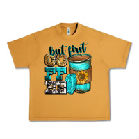 Peanut Butter but first coffee Urban Heavy Tee - Zillion Design Studio