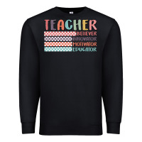 Black retro teacher Premium Sweatshirt - MaliasSmallBusiness