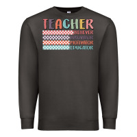 Smoke retro teacher Premium Sweatshirt - MaliasSmallBusiness