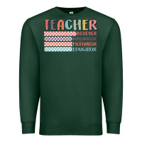 Sports Green retro teacher Premium Sweatshirt - MaliasSmallBusiness