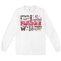 White ella es mama Long Sleeve Tee - JahusDesignShop