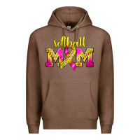 Chestnut Softball Mom Breast Cancer Premium Hoodie - BundleAndBundleShop
