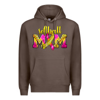 Coffee Softball Mom Breast Cancer Premium Hoodie - BundleAndBundleShop