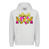 Dove Grey Softball Mom Breast Cancer Premium Hoodie - BundleAndBundleShop