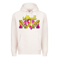 Pale Pink Softball Mom Breast Cancer Premium Hoodie - BundleAndBundleShop