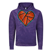 Cloud Purple basketball heart Vintage Hoodie - texasbilliewilder