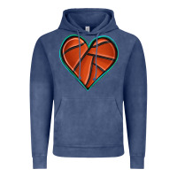 Vintage Denim basketball heart Vintage Hoodie - texasbilliewilder