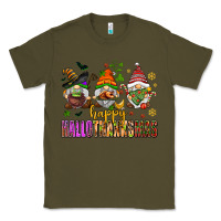 Army Green happy hallothanksmas gnomes Classic Tee - AdoDesignShop