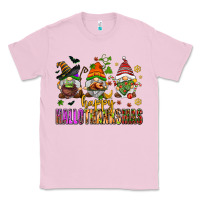 Bubblegum Pink happy hallothanksmas gnomes Classic Tee - AdoDesignShop