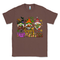 Chestnut happy hallothanksmas gnomes Classic Tee - AdoDesignShop