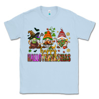 Dusty Blue happy hallothanksmas gnomes Classic Tee - AdoDesignShop