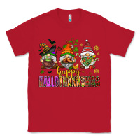 Red happy hallothanksmas gnomes Classic Tee - AdoDesignShop