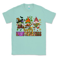 Seafoam happy hallothanksmas gnomes Classic Tee - AdoDesignShop