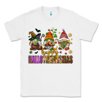 White happy hallothanksmas gnomes Classic Tee - AdoDesignShop
