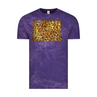 Cloud Purple handdrawn leopard pattern yellow Vintage Tee - BarkalooDesign