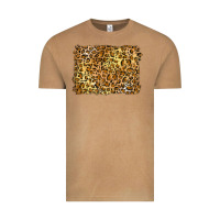 Vintage Camel handdrawn leopard pattern yellow Vintage Tee - BarkalooDesign