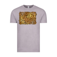 Vintage Zinc handdrawn leopard pattern yellow Vintage Tee - BarkalooDesign
