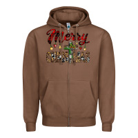 Chestnut merry christmas Zipper Hoodie - JahusDesignShop