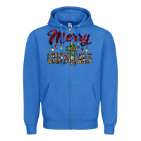 True Royal merry christmas Zipper Hoodie - JahusDesignShop