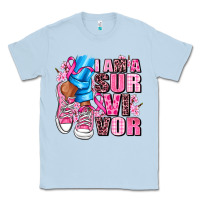 Dusty Blue i am a survivor Classic Tee - AdoDesignShop