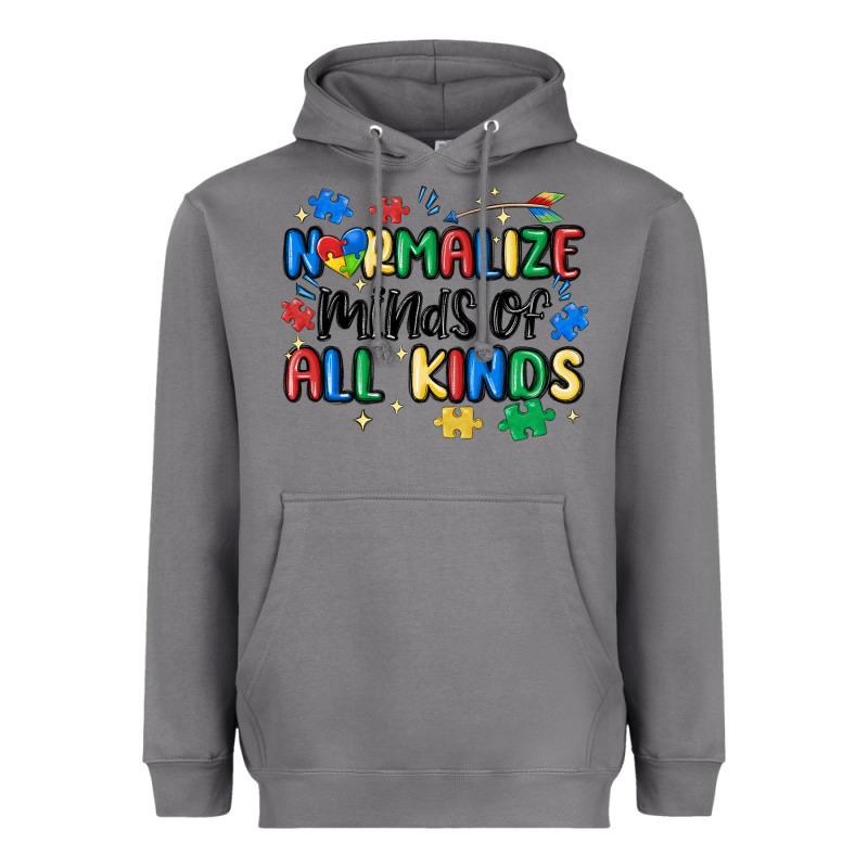 Normalize Minds Of All Kinds Heavyweight Hoodie by MaliasSmallBusiness | Teevron